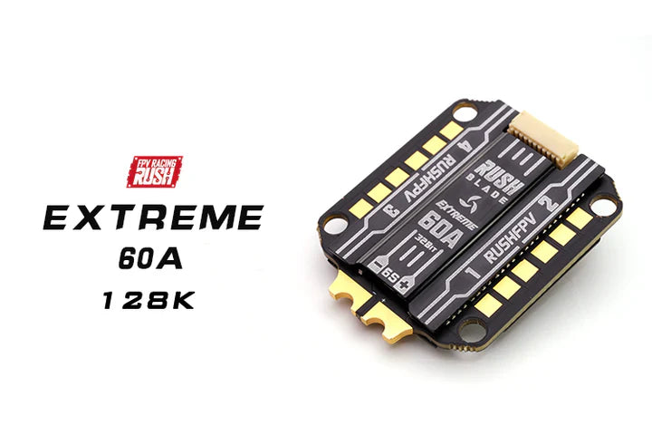 Регулятор швидкості RUSHFPV Rush Blade 60A Extreme Edition 32bit 128KHz 4-in-1 ESC (30×30)