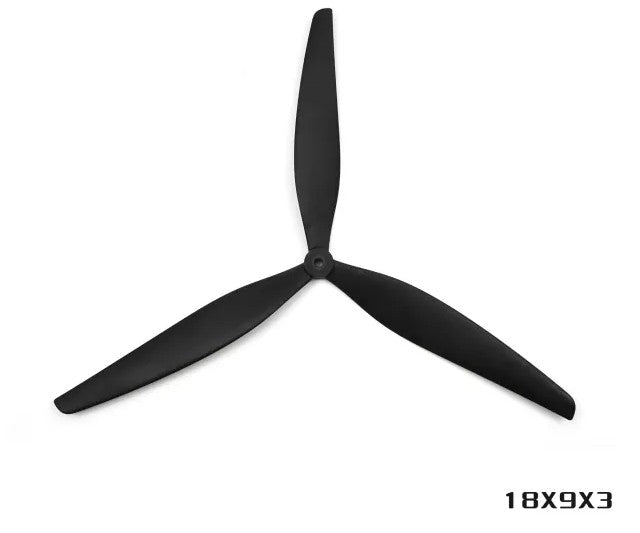 Пропелери HQProp 18×9×3 Black Glass Fiber Reinforced Nylon (1CW+1CCW)